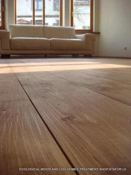 Podłoga zaimpregnowana olejem lnianym