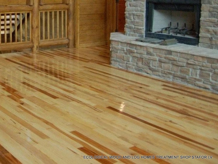 Podłoga zaimpregnowana olejem lnianym
