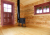 Dom uszczelniony kitem LOG HOME w kolorze sosna
